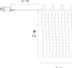 Star Trading Udendørsbelysning-Sherrie Gardin 1x2m