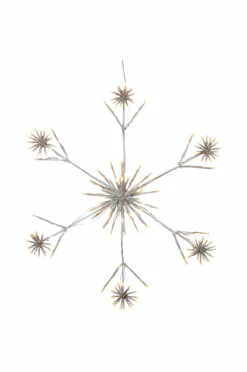 Star Trading Lyskæder-Siluet Flower Snowflake 60 cm