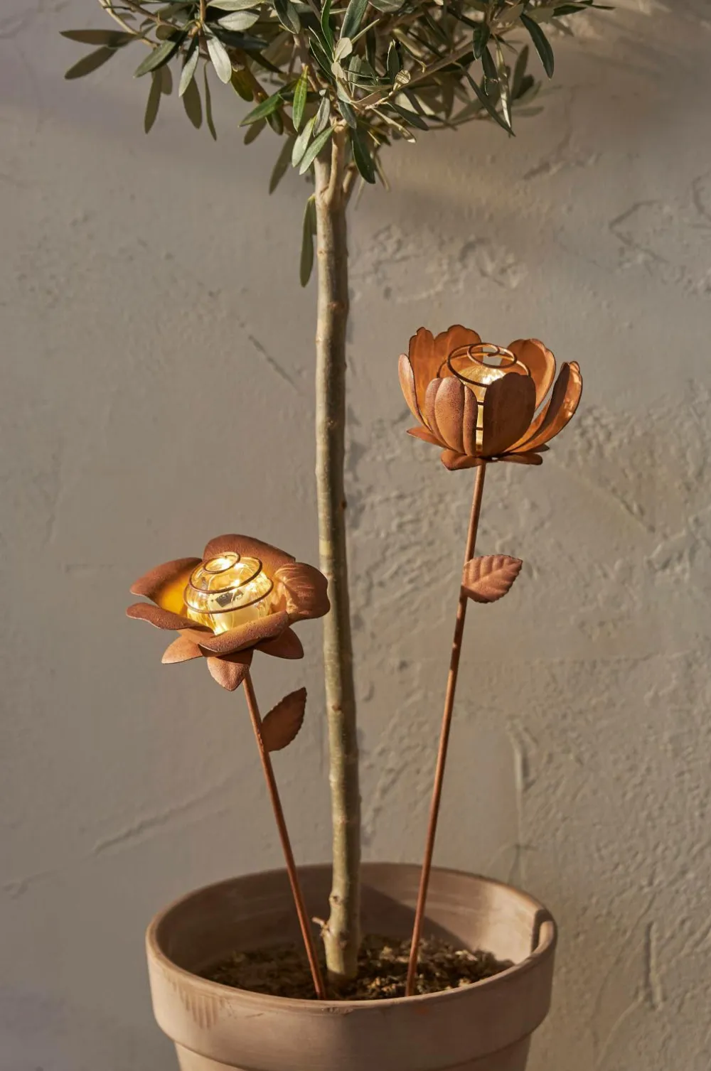 Star Trading Udendørsbelysning-Solcelledekoration Oxida Blomst 2-p