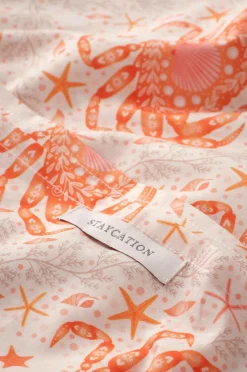 Staycation Pudebetræk-Pudebetræk Careful Crab i bomuldspercale