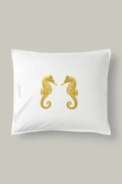 Staycation Pudebetræk-Pudebetræk Careful Sea i bomuldspercale