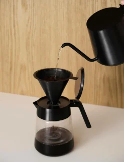 Stelton Kaffe- & Espressomaskiner-Serveringskande/kaffekande af glas Nohr