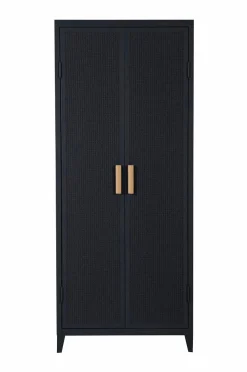 Tolix Garderobeskabe-Garderobeskab B2 Perforated Locker Wardrobe Painted with PEFC Oak Handles