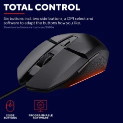 Trust Computertilbehør-Computermus GXT 109 Felox Illuminated Gaming Mouse