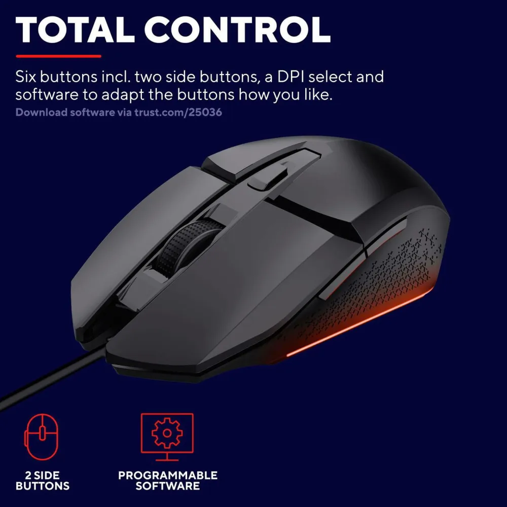 Trust Computertilbehør-Computermus GXT 109 Felox Illuminated Gaming Mouse