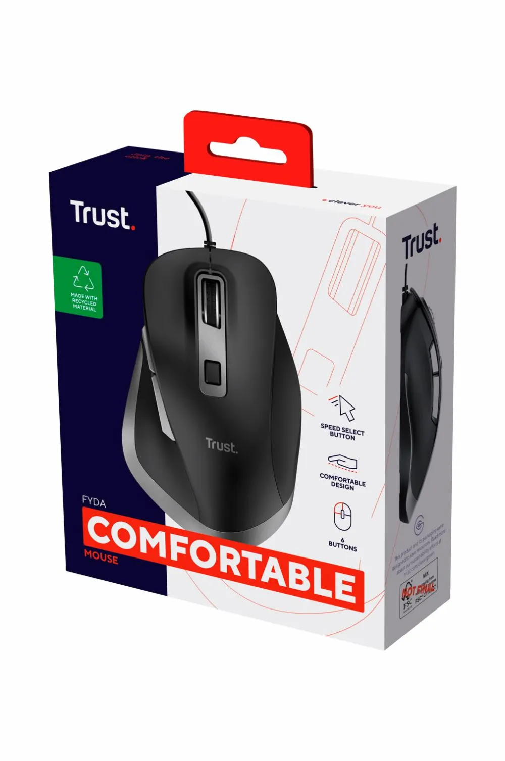 Trust Computertilbehør-Fyda Mus Eco