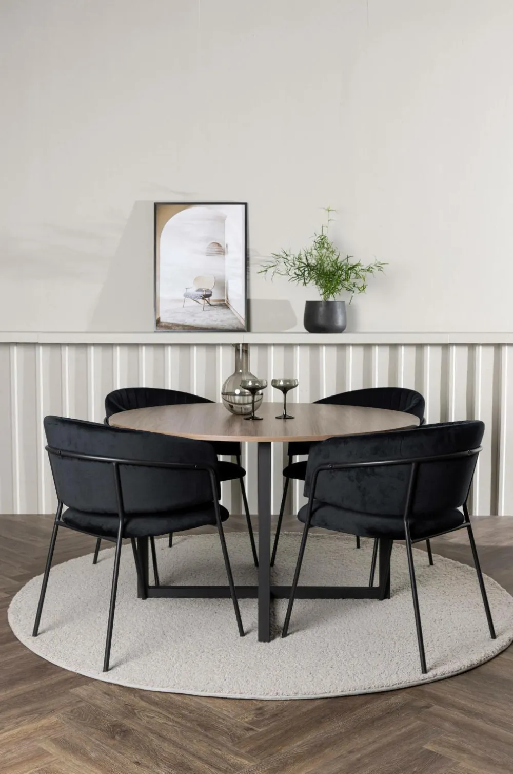 Venture Home Spisegrupper-Spisegruppe Durango med 4 stk. stole Selma