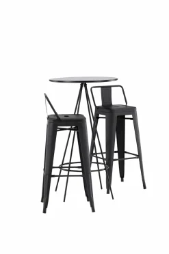 Venture Home Spisegrupper-Spisegruppe Bistro med 2 stk. stole Tempe