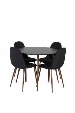 Venture Home Spisegrupper-Spisegruppe Plaza med 4 stole Polar