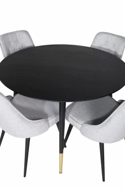 Venture Home Spisegrupper-Spisegruppe Dipp med 4 stk. stole Velvet Deluxe