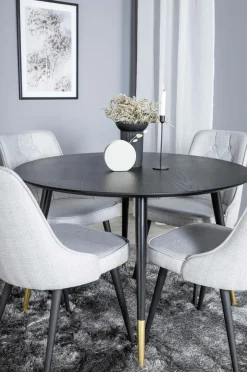 Venture Home Spisegrupper-Spisegruppe Dipp med 4 stk. stole Velvet Deluxe