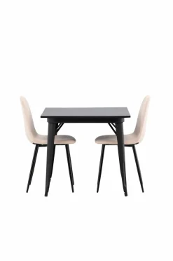 Venture Home Spisegrupper-Spisegruppe Tempe med 2 spisebordsstole Polar