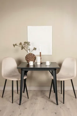 Venture Home Spisegrupper-Spisegruppe Tempe med 2 spisebordsstole Polar