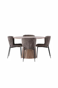 Venture Home Spisegrupper-Spisegruppe Lanzo med 4 stole Modesto