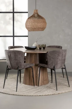 Venture Home Spisegrupper-Spisegruppe Lanzo med 4 stole Modesto