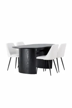 Venture Home Spisegrupper-Spisegruppe Isolde med 4 stk. stole Night