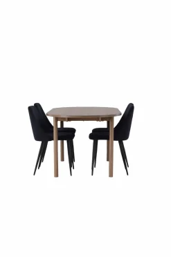 Venture Home Spisegrupper-Spisegruppe Andy med 4 stole Night