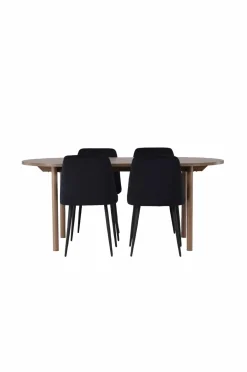 Venture Home Spisegrupper-Spisegruppe Andy med 4 stole Night