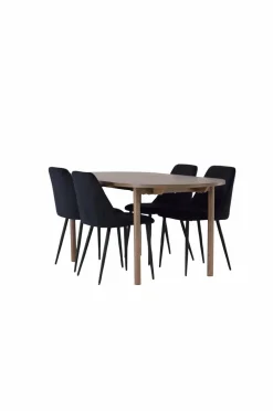 Venture Home Spisegrupper-Spisegruppe Andy med 4 stole Night