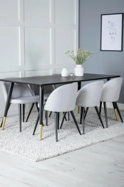 Venture Home Spisegrupper-Spisegruppe Dipp med 6 spisebordsstole Velvet