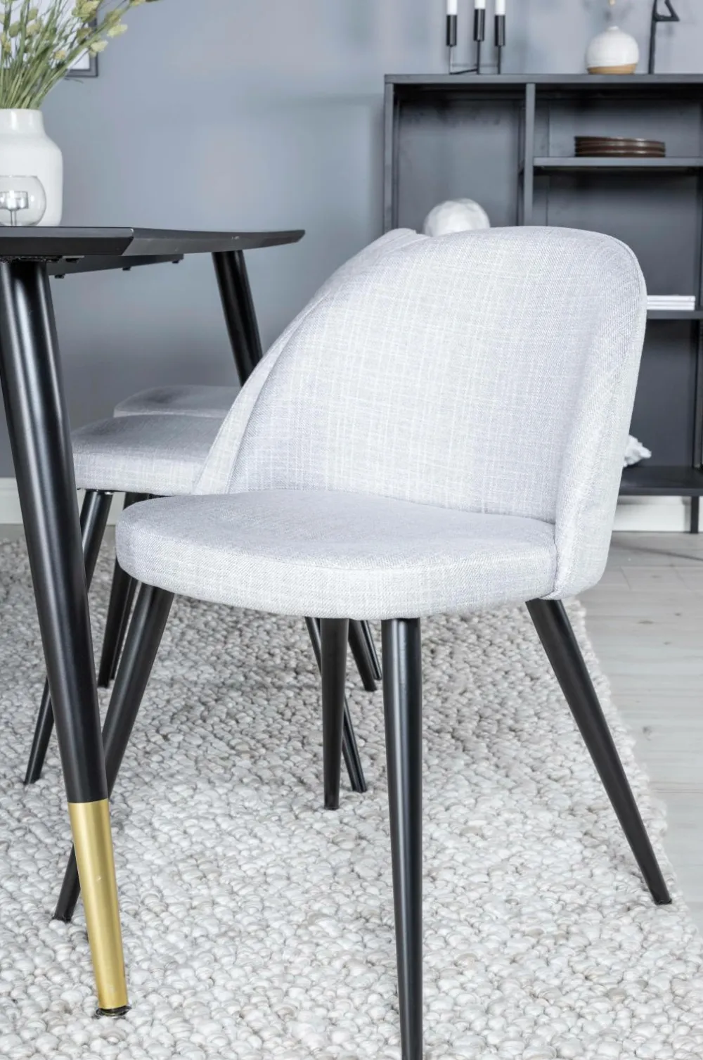 Venture Home Spisegrupper-Spisegruppe Dipp med 6 spisebordsstole Velvet