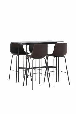 Venture Home Spisegrupper-Spisegruppe Rax med 4 stole Alexi