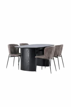 Venture Home Spisegrupper-Spisegruppe Isolde med 4 stk. stole Modesto