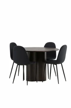Venture Home Spisegrupper-Spisegruppe Olivia med 4 stole Polar