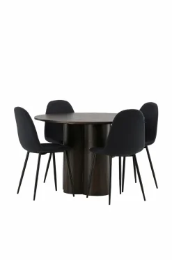 Venture Home Spisegrupper-Spisegruppe Olivia med 4 stole Polar