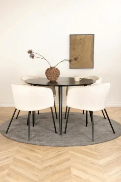 Venture Home Spisegrupper-Spisegruppe Dipp med 4 spisebordsstole Berit