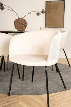 Venture Home Spisegrupper-Spisegruppe Dipp med 4 spisebordsstole Berit