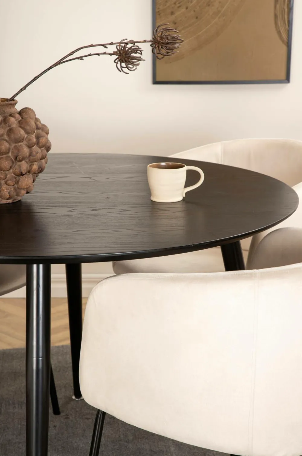 Venture Home Spisegrupper-Spisegruppe Dipp med 4 spisebordsstole Berit