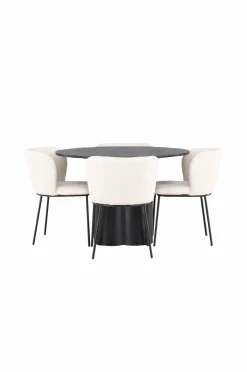 Venture Home Spisegrupper-Spisegruppe Olivia med 4 stole Edina