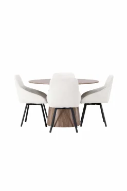 Venture Home Spisegrupper-Spisegruppe Lanzo med 4 stole Rosie