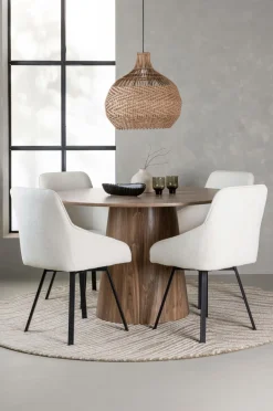 Venture Home Spisegrupper-Spisegruppe Lanzo med 4 stole Rosie