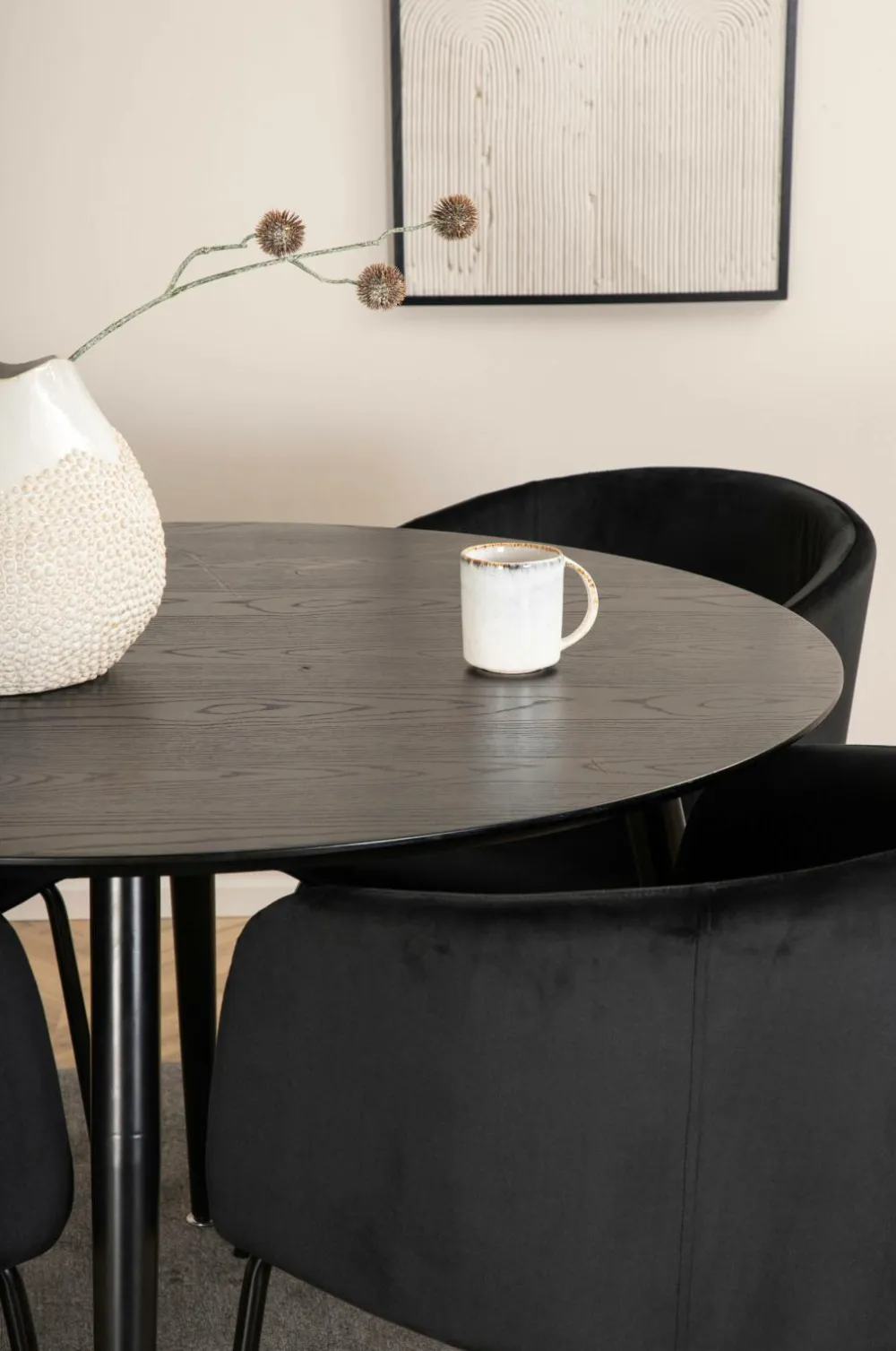 Venture Home Spisegrupper-Spisegruppe Dipp med 4 spisebordsstole Berit