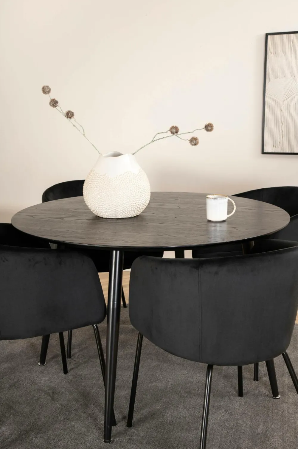 Venture Home Spisegrupper-Spisegruppe Dipp med 4 spisebordsstole Berit