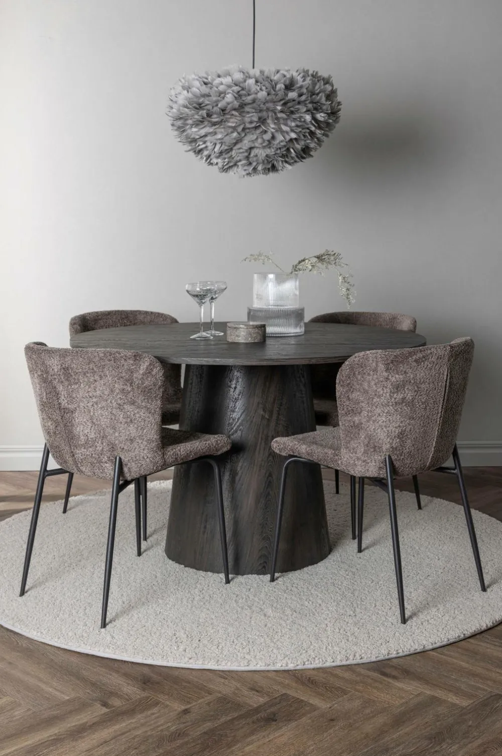 Venture Home Spisegrupper-Spisegruppe Lanzo med 4 stole Modesto