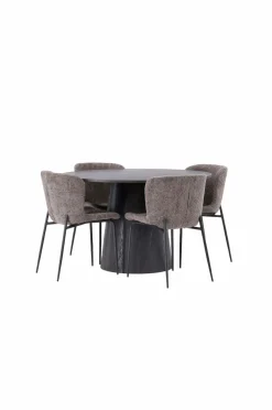 Venture Home Spisegrupper-Spisegruppe Lanzo med 4 stole Modesto