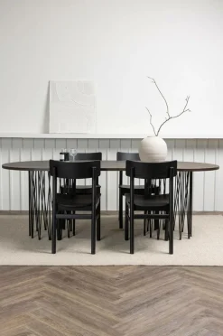 Venture Home Spisegrupper-Spisegruppe Stone Oval og stolene Montros