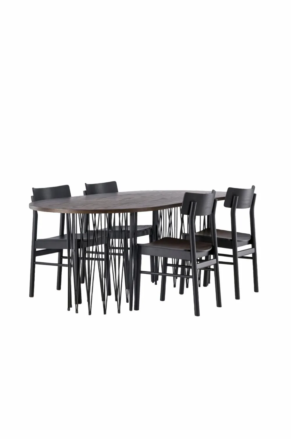 Venture Home Spisegrupper-Spisegruppe Stone Oval og stolene Montros