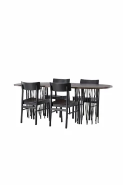 Venture Home Spisegrupper-Spisegruppe Stone Oval og stolene Montros