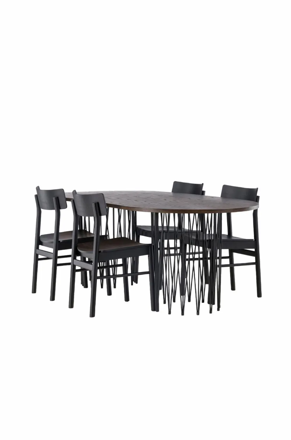 Venture Home Spisegrupper-Spisegruppe Stone Oval og stolene Montros