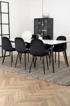 Venture Home Spisegrupper-Spisegruppe Jimmy med 6 spisebordsstole Polar