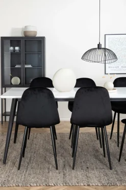 Venture Home Spisegrupper-Spisegruppe Jimmy med 6 spisebordsstole Polar