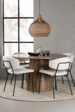 Venture Home Spisegrupper-Spisegruppe Lanzo med 4 stole Chico