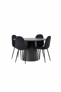 Venture Home Spisegrupper-Spisegruppe Lanzo med 4 stole Polar