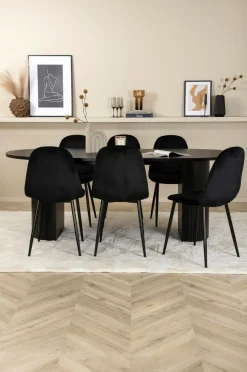 Venture Home Spisegrupper-Spisegruppe Bianca med 6 spisebordsstole Polar