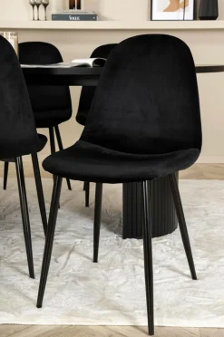 Venture Home Spisegrupper-Spisegruppe Bianca med 6 spisebordsstole Polar