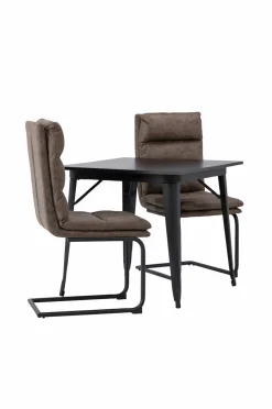 Venture Home Spisegrupper-Spisegruppe Tempe med 2 stole Zizo